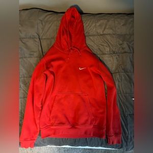 Red Nike Hoodie Size Medium